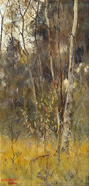 Frederick Mccubbin At the Falling of the Year oil painting picture